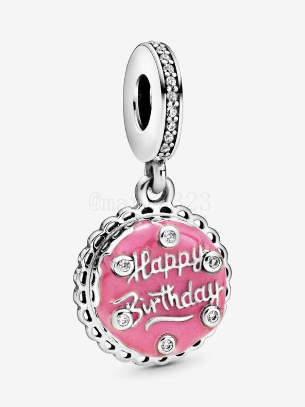 Pandora Pink Birthday Cake Dangle Charm